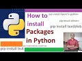 How to install packages in Python IDLE Colab