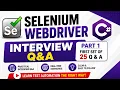 Selenium WebDriver Interview Question Answers with C - Part 1 First Set of 25 Q A