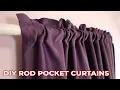 How to make Rod Pocket Curtains - Simple DIY Curtains for your Home