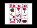 Valentine s Day BINGO Cards