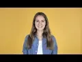 Yes Pretty Woman Shaking Head To Accept Isolated on Yellow Background Stock Footage - hive
