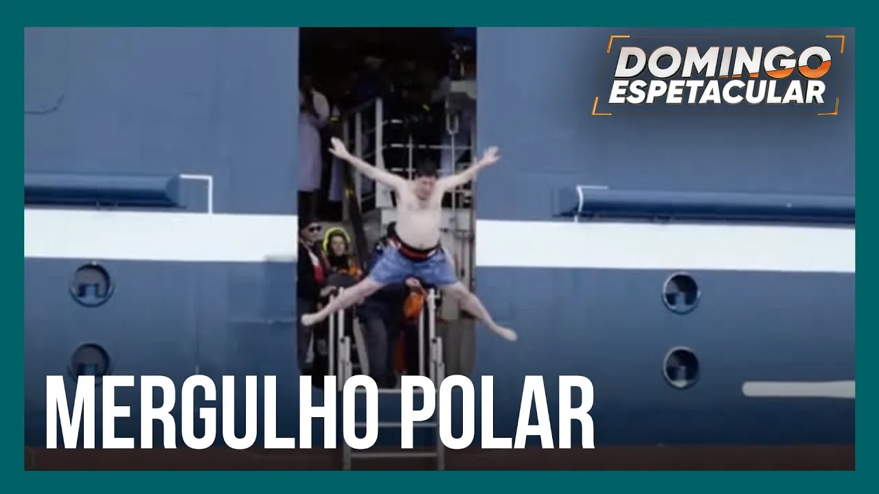 Mergulho polar: viajantes saltam nas águas congelantes da Antártida