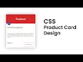 CSS Product Card Design csPoint web designing tutorials