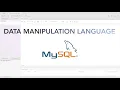 SQL Commands Data Manipulation Language DML