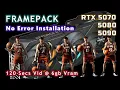 Lagu RTX 50 Series Framepack Install | Uncensored Low VRAM Local AI Video Generation | 5070 5080 5090