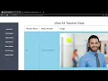 Show Teacher Data In Admin Panel In PHP Student Management System Project Tutorial In PHP
