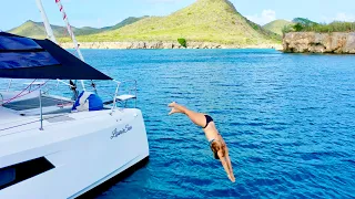 A Day in Our Life Living on a Boat and Exploring Curaçao 🇨🇼