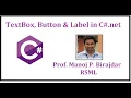 TextBox Label and Button of C net