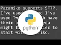SFTP in Python platform independent