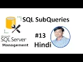 SQL SubQueries in Hindi MSSQL Day-13