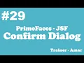 PrimeFaces - JSF Tutorial Confirm Dialog in PrimeFaces using Netbeans IDE Part-29