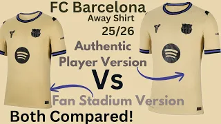 Barcelona Mamba Kobe X Nike Away Shirt Fan vs Pro Match Version Comparison Review