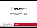 OneSearch - The discovery tool