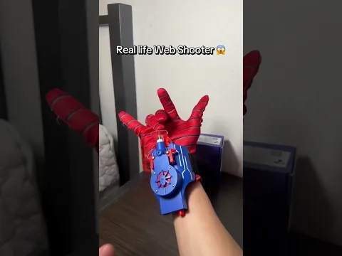 real life web SHOOTER with a paper towel 🧻 w/ @virginialaw8 Jesus loves you
