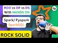 SparkSQL RDD vs DataFrame vs Dataset Explained 2025 Edition