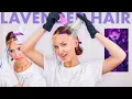 trying LAVENDER PURPLE hair after bleaching it