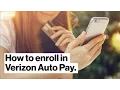 My Verizon How To Enroll in Auto Pay