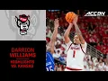 NC State s Darrion Williams Highlights vs Kansas