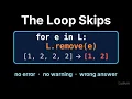 Introduction to CS 11 3 The Loop That Skips Removing While Iterating