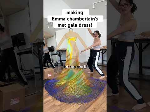 making Emma Chamberlain’s met gala dress - part 1: fabrics!