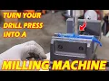 Turn Your DRILL PRESS Into A MILLING MACHINE Cheap Easy WEN Cross Slide Vise Review
