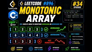 LeetCode 896 Monotonic Array Easy C Solution