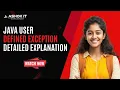 How to Create User Defined Exception in Java Interview Question Ashok IT