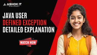 How to Create User Defined Exception in Java Interview Question Ashok IT
