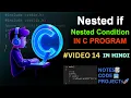 14 Nested If Nested Condition C Language Complete Course in Hindi