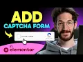How to ADD CAPTCHA to Elementor FORM Step by Step