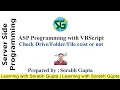Check whether File exists or not in ASP using VBScript Example