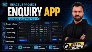 React JS 19 Project in 2026 Enquiry Management App CRUD API Form Validation