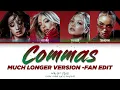 Download Lagu GIRLSET - COMMAS (Extended) | MUCH LONGER VERSION -FAN EDIT (Color Coded Lyrics)