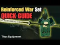 Quick Guide Reinforced War Set - Disables Vents Criticals Deepwoken