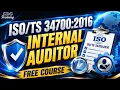34700 2016 Internal Auditor Full Training Course FREE
