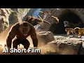 Lagu Simba and Shere Khan vs Dinopithecus: When the Mammoth Becomes a Deadly Weapon – AI Short Film