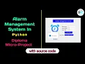 Alarm Management System GUI based Alarm app project in python