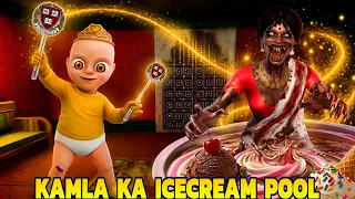 PLAYING AS KAMLA IN THE BABY IN YELLOW || KAMLA KA ICECREAM POOL 😱