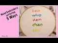 5 Ways to Hand Embroider Letters Lettering - Beginner s