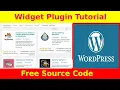 Create Wordpress Widget Plugin from scratch - Social network links