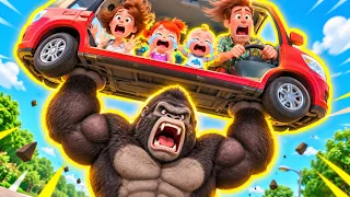THE GORILLA LIFTED OUR CAR! 😱 | Are We There Yet Song Intro Effect | Gamavision Csupo Style