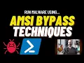 EXECUTE MALICIOUS CODE in WINDOWS Using AMSI BYPASS Techniques