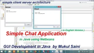 Java NetBeans Tutorial chat application in java