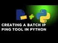 BUILDING A PING TOOL THAT READS IP S FROM TEXT FILES USING PYTHON PROGRAMMING