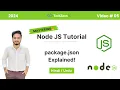 Node JS Tutorial Difference Between package json and package-lock json Explained