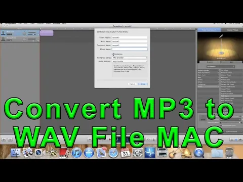 Download MP3 Convert MP3 to WAV File MAC ~ A How to Video Guide