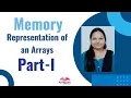 Memory representation of an Arrays - Part I One Dimensional Arrays Prof Bhagyashree Shendkar