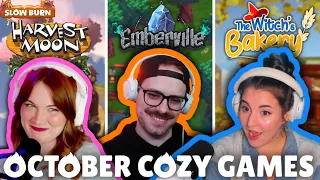 Cozy Games YOU NEED to Play in October!! 20 NEW Games!