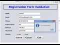 Validating Registration Form Application in Java Netbeans with Regular Expression