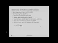 Broadcast Reductions Interconnections Lecture